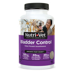 Nutri-Vet Control Vejiga para perros: empaque del producto y apoyo urinario.