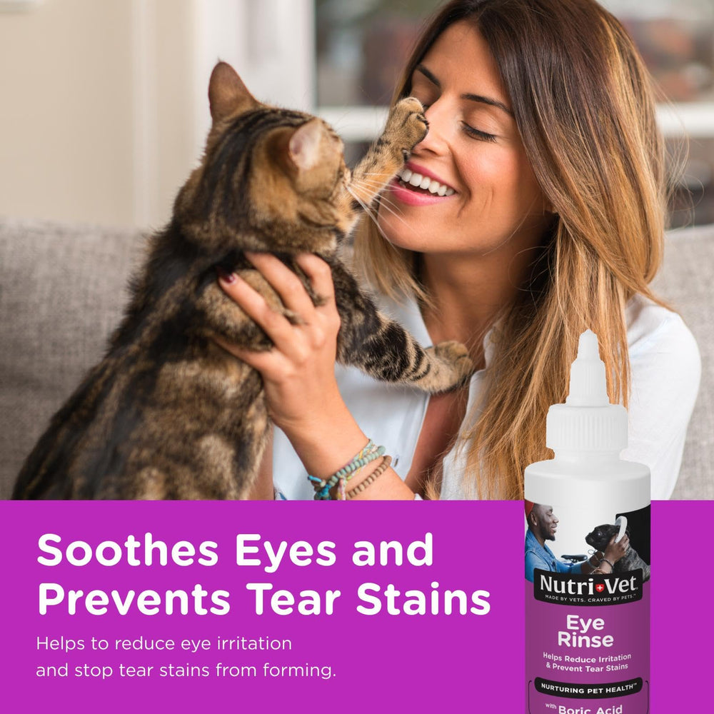 Nutri-Vet cuidado ocular diario para gatos y gatitos.