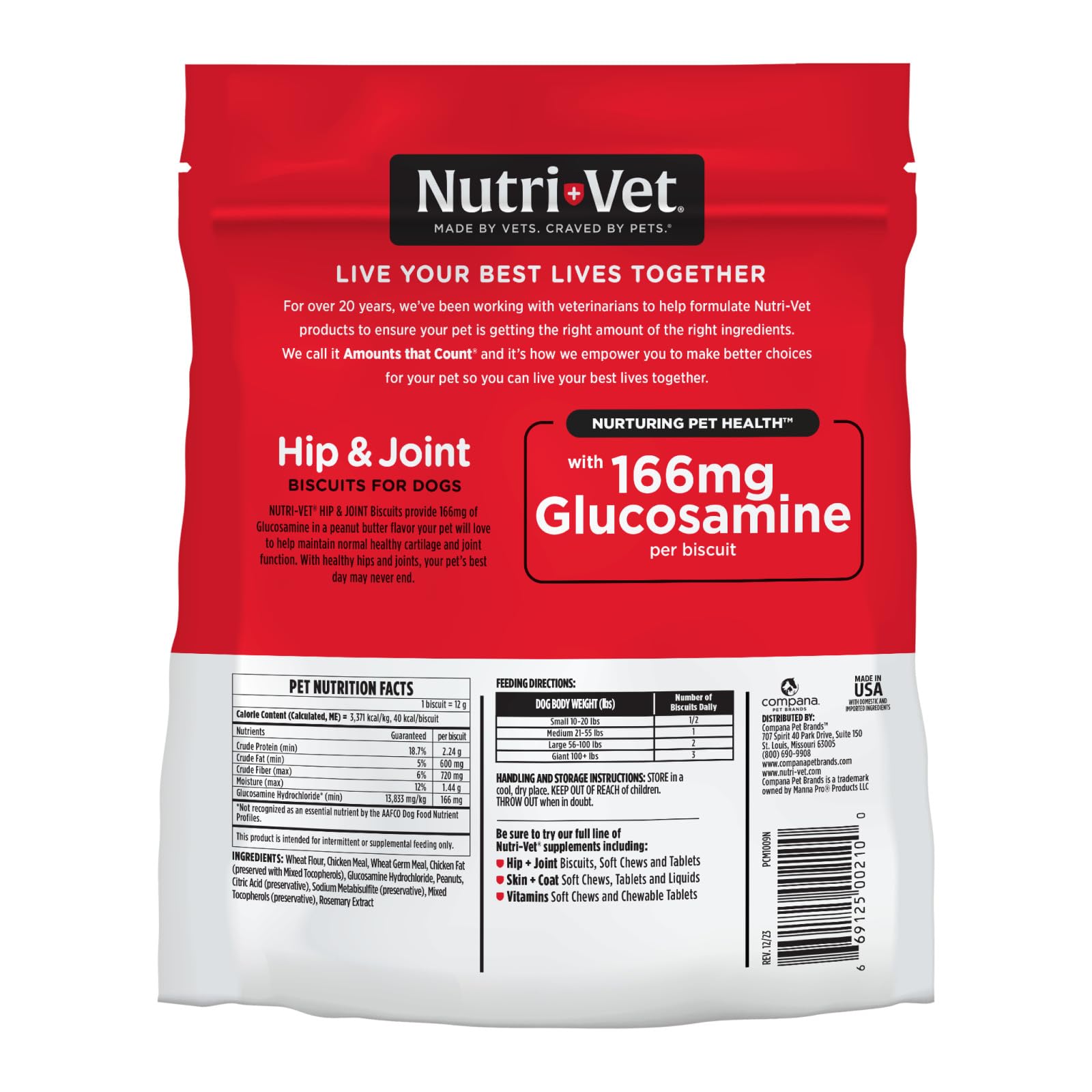 Sabor cacahuete Nutri-Vet: snack delicioso con apoyo suave de articulaciones.