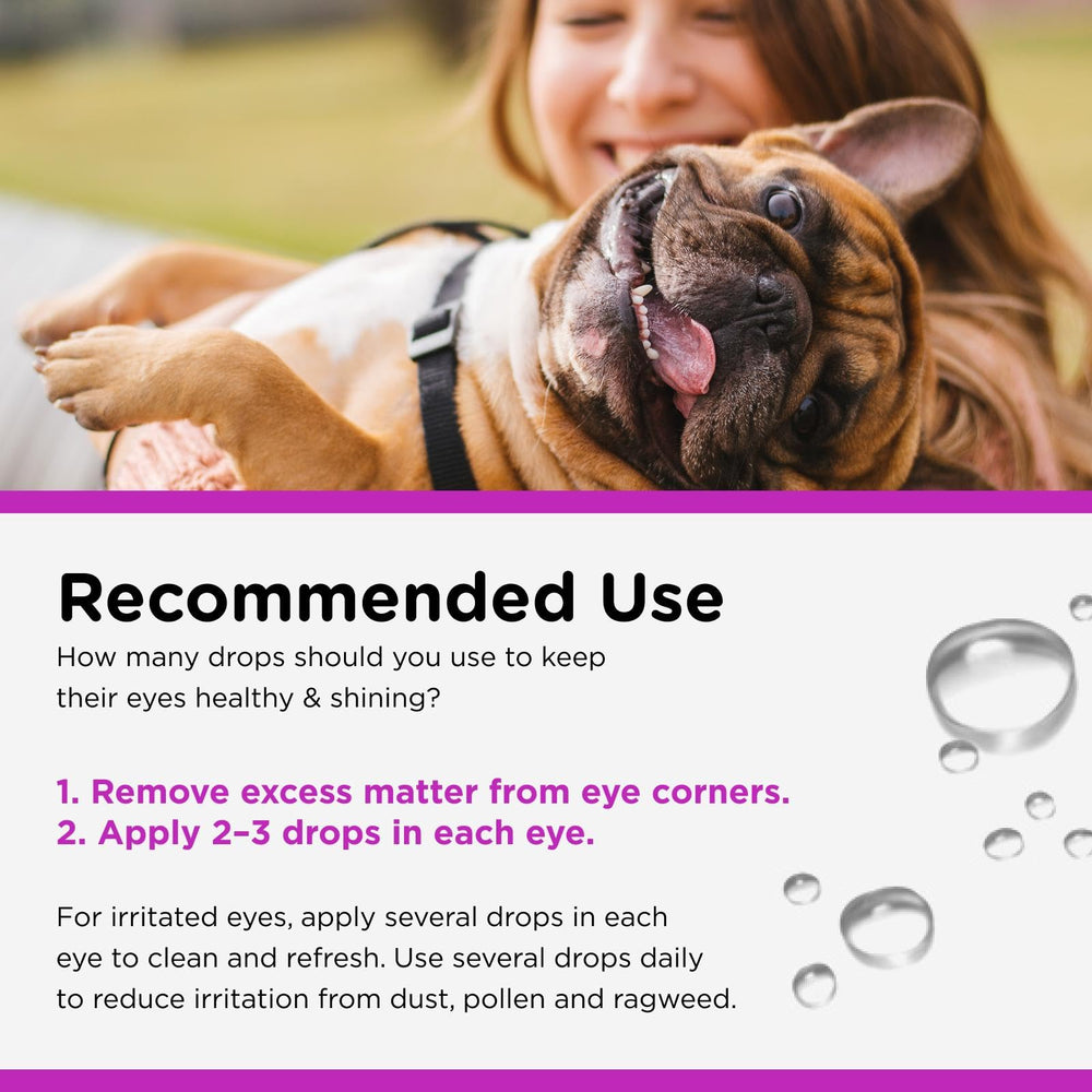 Nutri-Vet Gotas Oculares para Perros, alivio suave de irritación