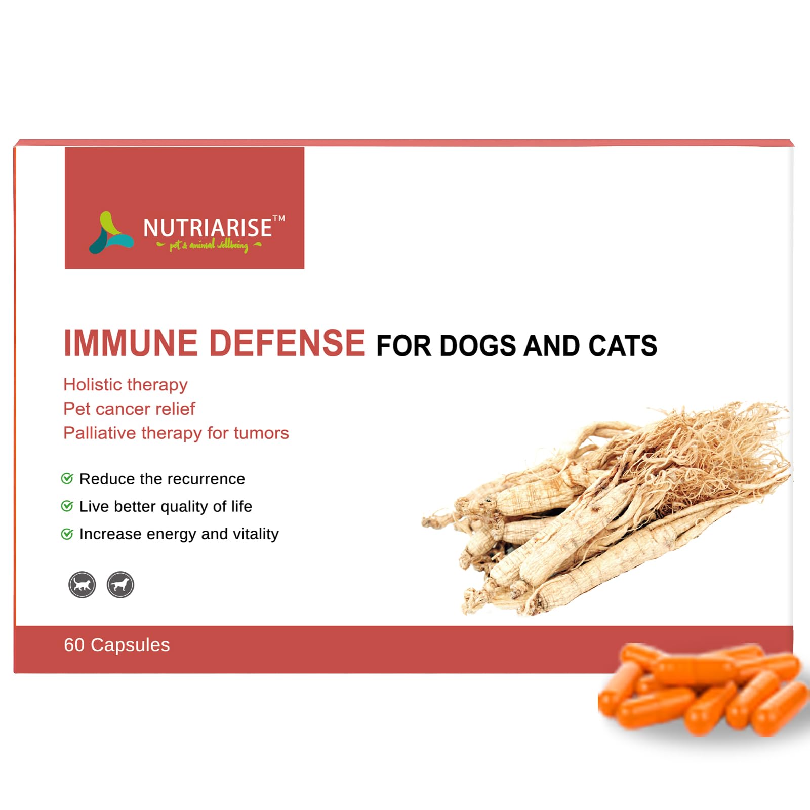 Botella de Nutriarise Defensa Inmune para perros y gatos, uso diario