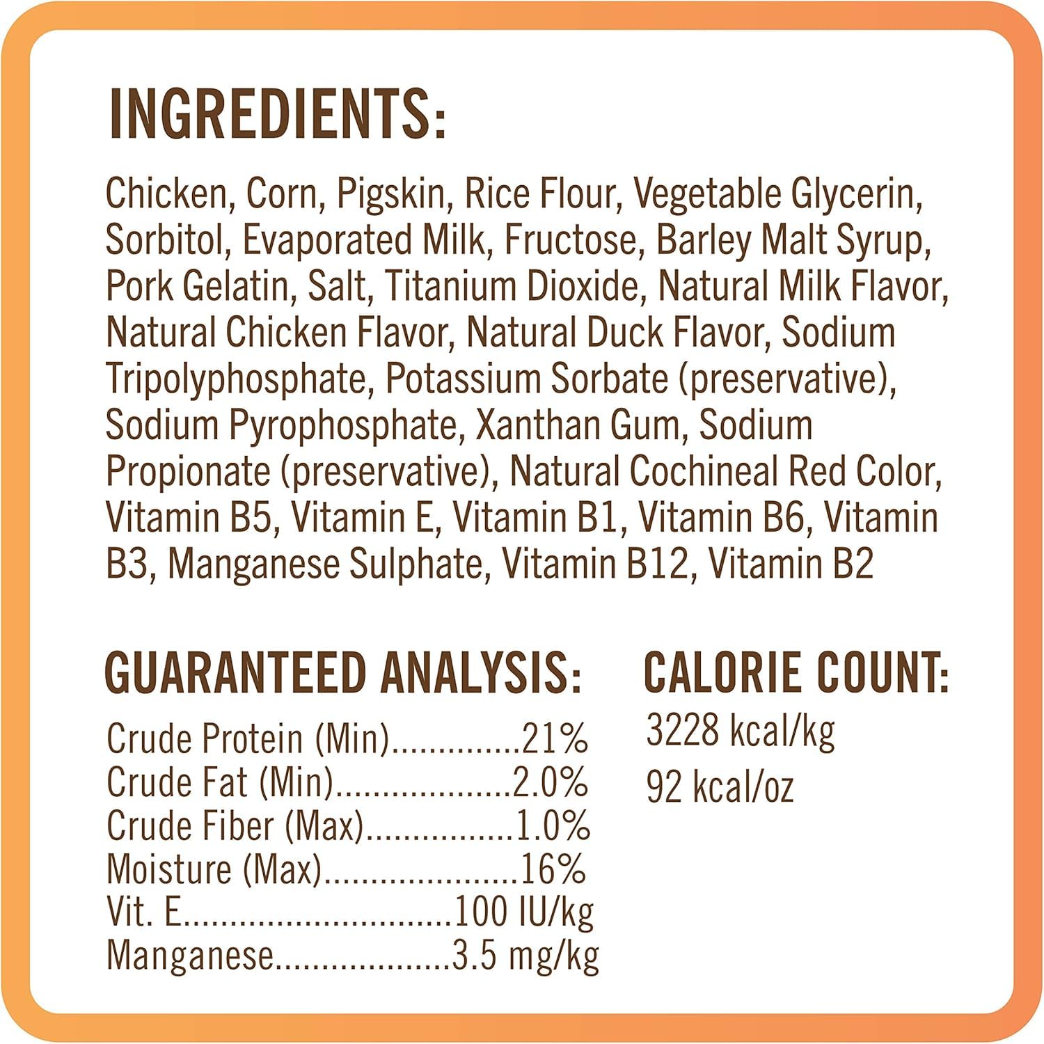 NutriChomps certificado GFSI para calidad de fabricación.
