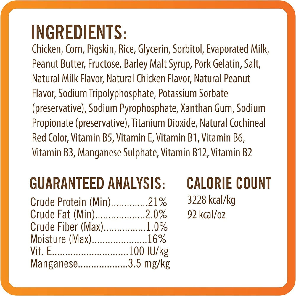 NutriChomps sabor pollo cacahuete leche: premio favorito para perros selectos