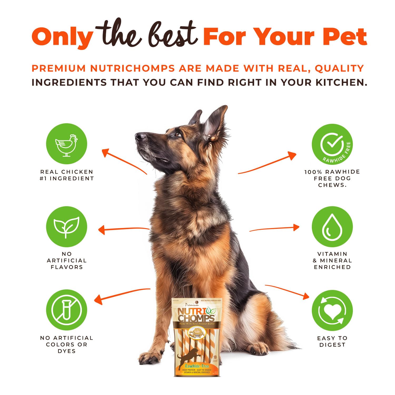 NutriChomps ingredientes-mantequilla-cacahuete: sabor irresistible para perros selectos