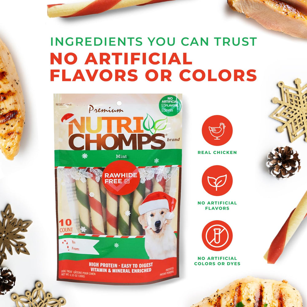 NutriChomps perro disfrutando masticación, entretenimiento seguro durante la hora de juego
