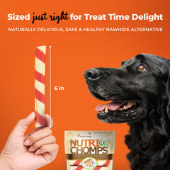 NutriChomps sabor mantequilla de cacahuete, recompensa deliciosa para perros