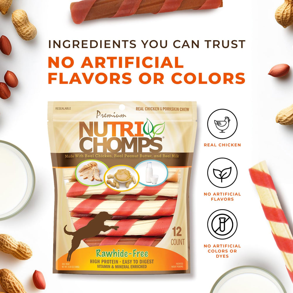 NutriChomps sabor leche cremosa, opción sabrosa para bocas sensibles.