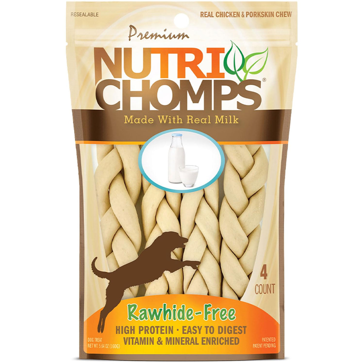 NutriChomps trenzas de 6 pulgadas para perros, entretenimiento y masticación saludable.