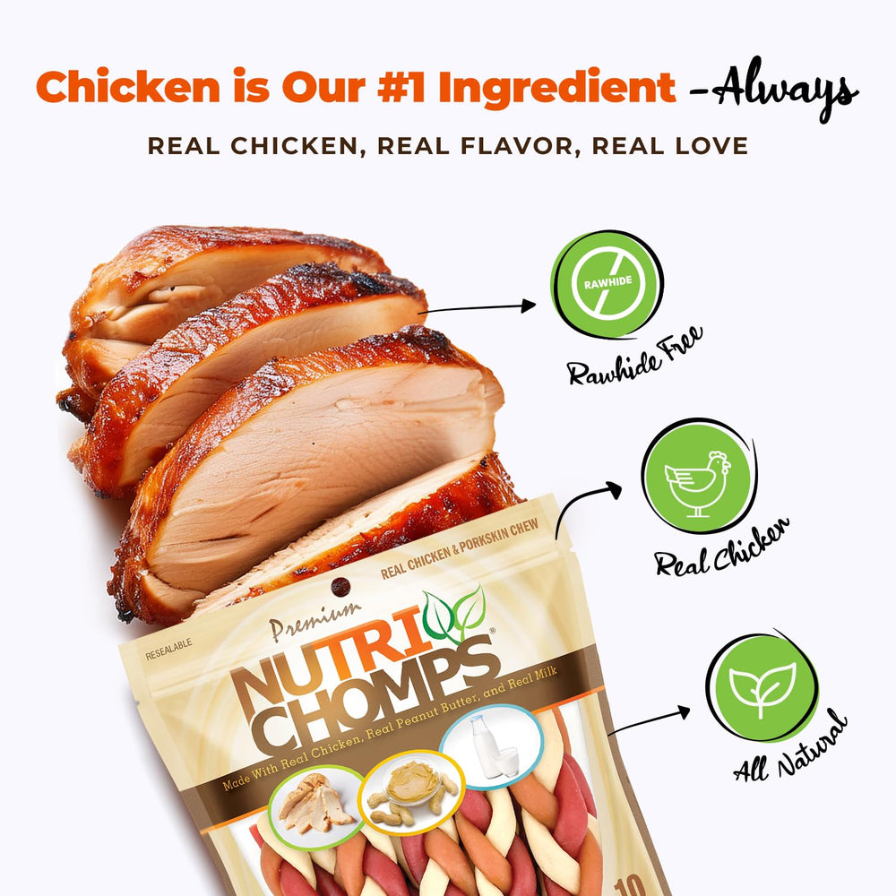 NutriChomps trenzas cacahuete: sabor irresistible que muchos perros disfrutan