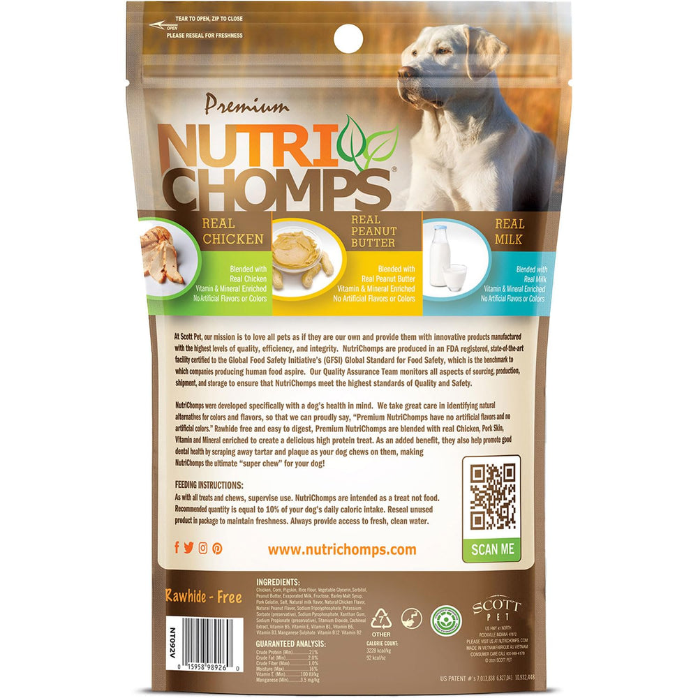 NutriChomps twists 5 pulgadas entretenimiento duradero, ideal para entrenamiento ligero.