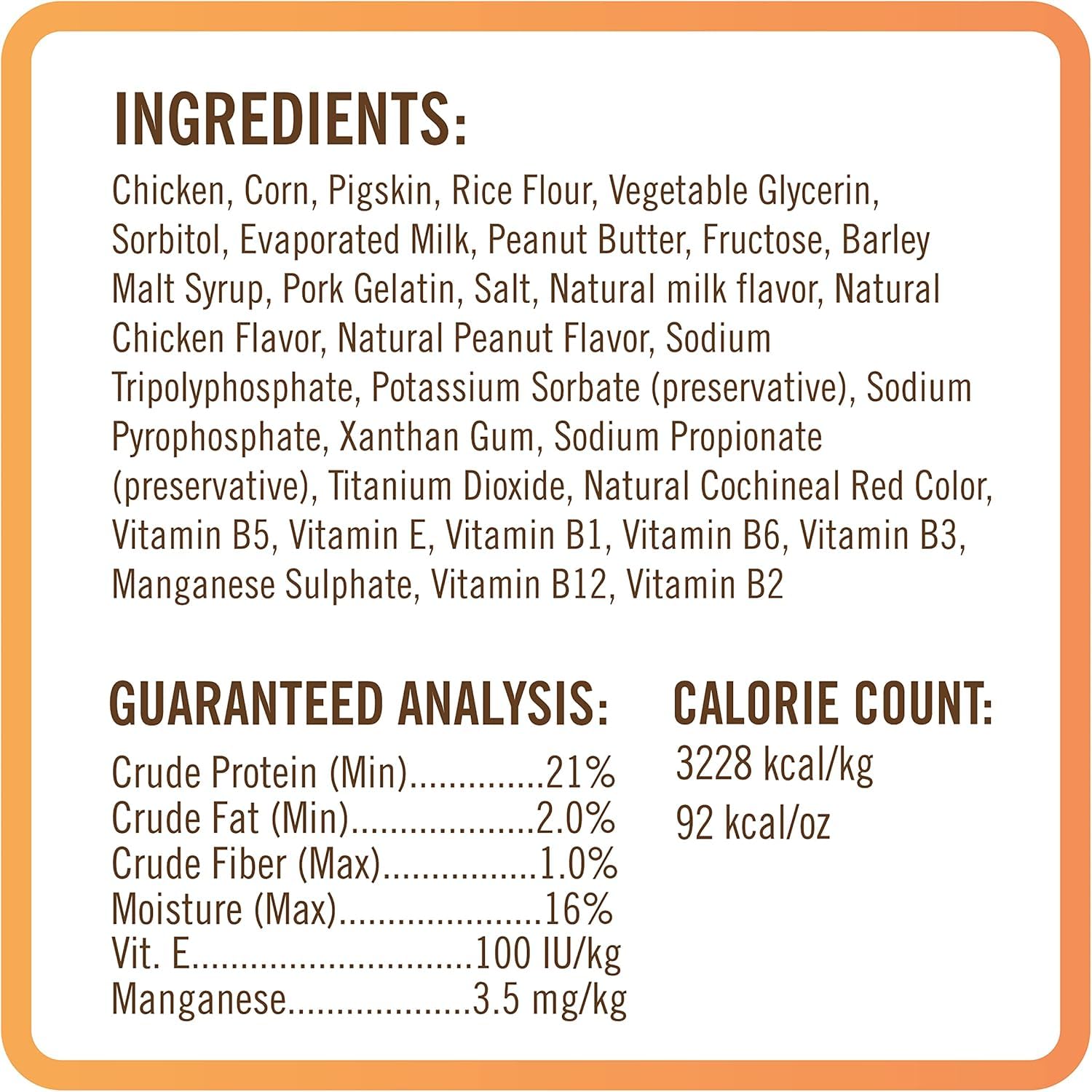 NutriChomps twists 5 pulgadas envase reutilizable, mantiene la frescura.