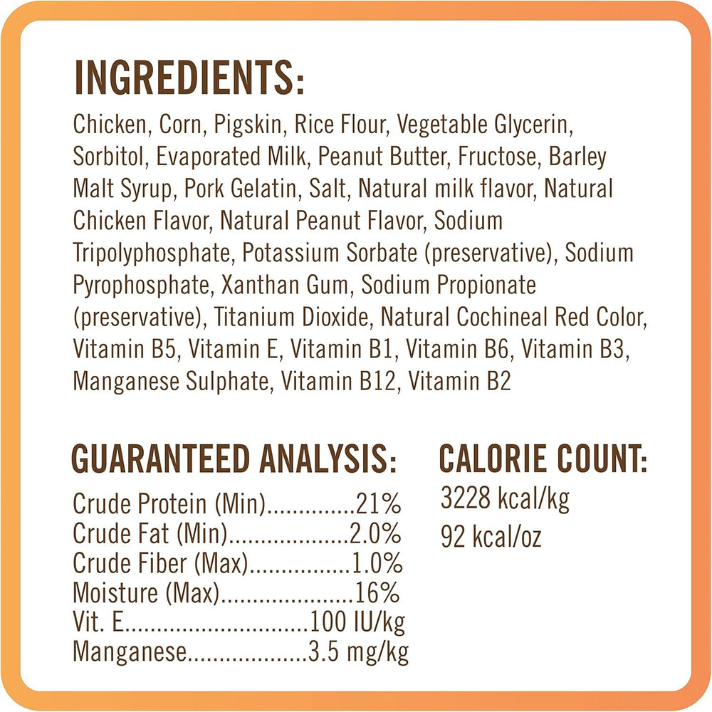 NutriChomps twists 5 pulgadas envase reutilizable, mantiene la frescura.