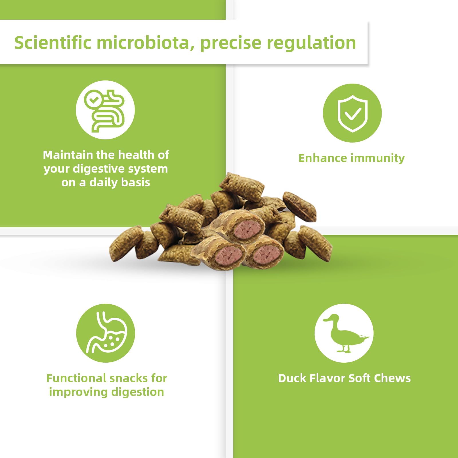 Nutridog Cat Probiotic: seis cepas probioticas para equilibrio intestinal.