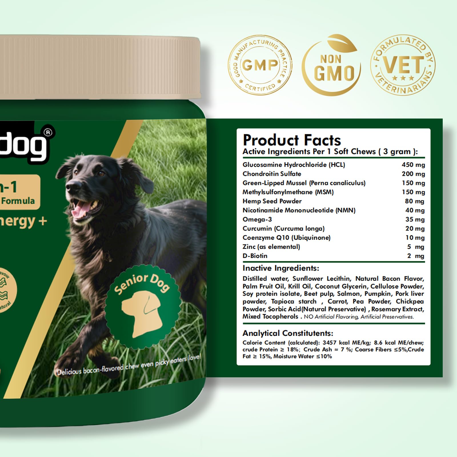NutriDog NMN pelo y piel sanos y brillantes