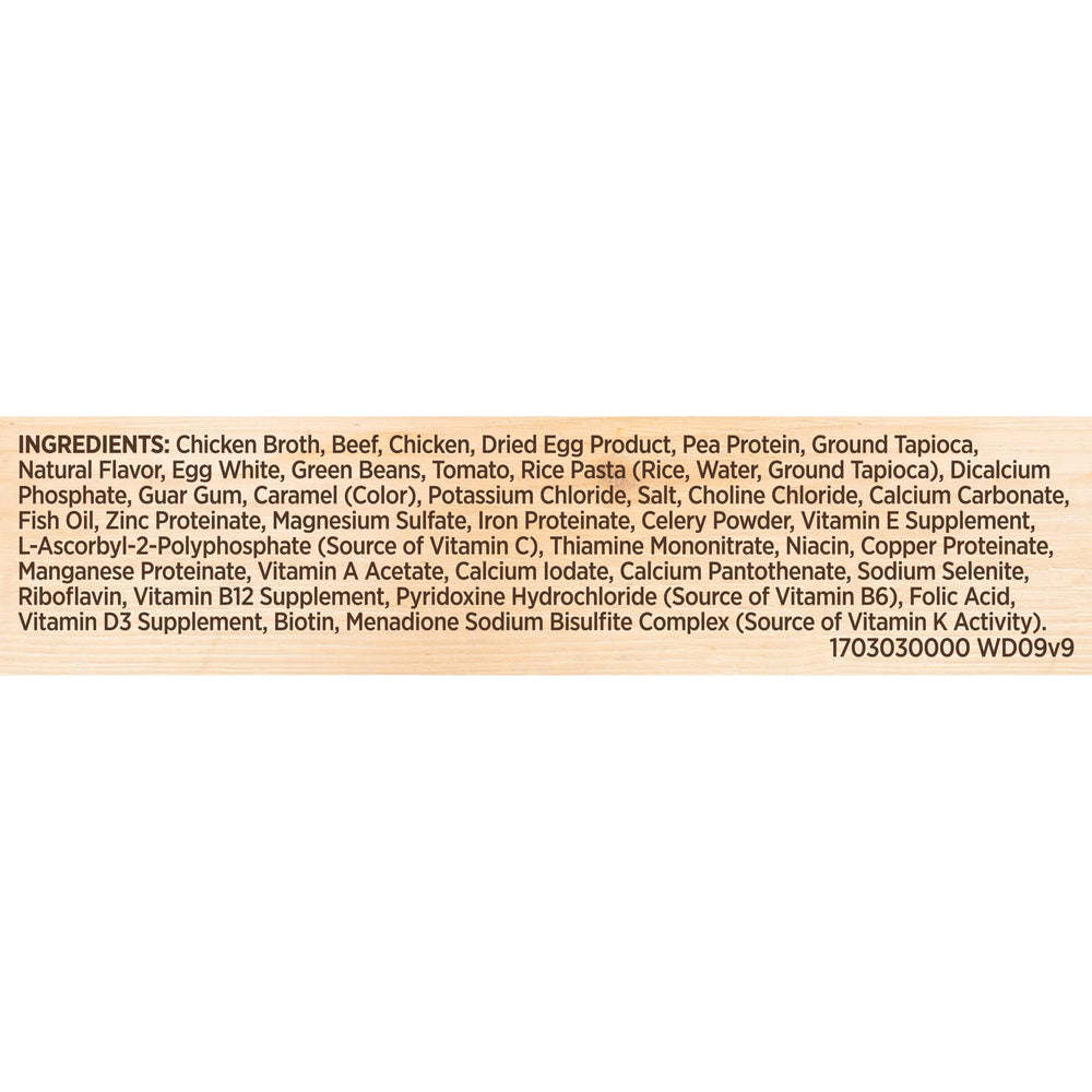 Nutrish Beef Stroganwoof envase sellado para conservar frescura y aroma