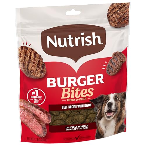 Textura blanda de las golosinas de Nutrish para masticar sin esfuerzo.