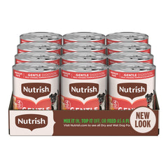 Nutrish paté suave con pollo real para perros, apoyo digestivo suave.