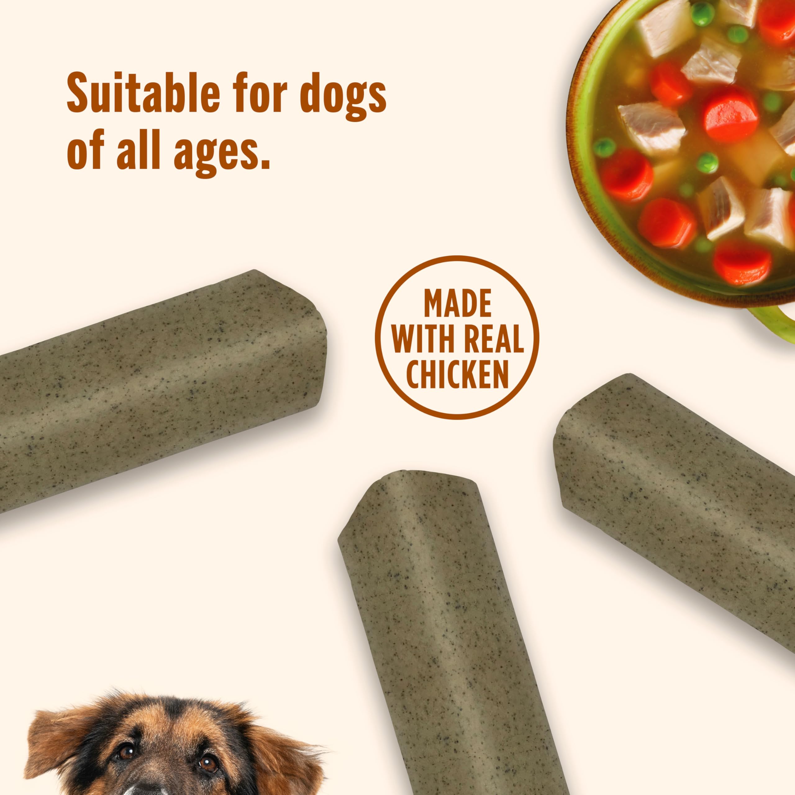 Nutrish Huesos Sopa, para perros de todas las edades, sabor reconfortante y natural.