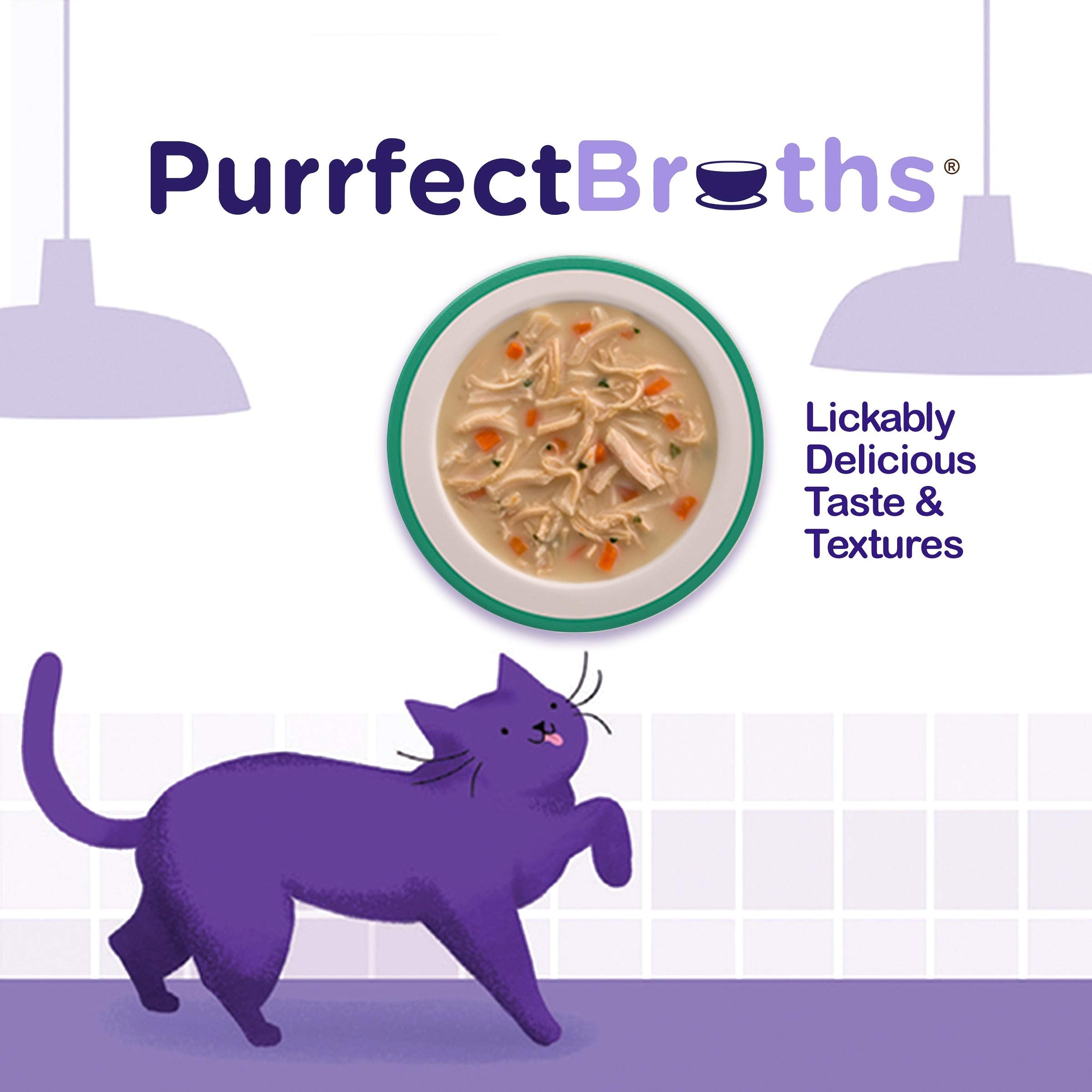 Nutrish Purrfect Broths: verduras y pollo blanco real en crema cremosa