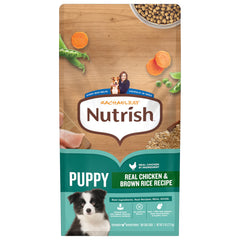 Nutrish Rachael Ray, alimento seco para cachorros con pollo real y arroz.