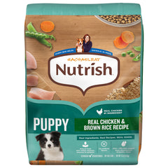 Nutrish Rachael Ray cachorros bolsa 13 lb frontal, alimento completo para cachorros en crecimiento