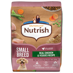Nutrish Rachael Ray croquetas pequeñas con pollo real para perros pequeños.