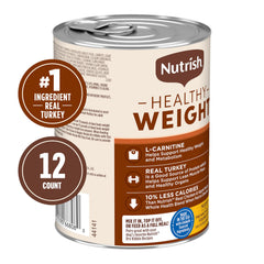 Nutrish Rachael Ray pate de pavo real con arroz integral para nutrición diaria.