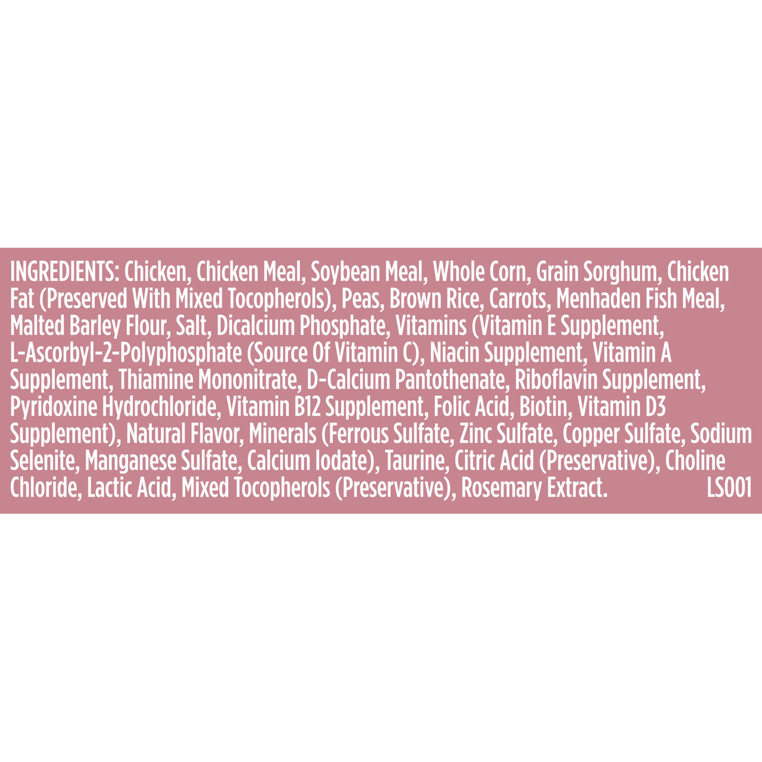 Nutrish Rachael Ray porciones diarias recomendadas para perros adultos pequeños.