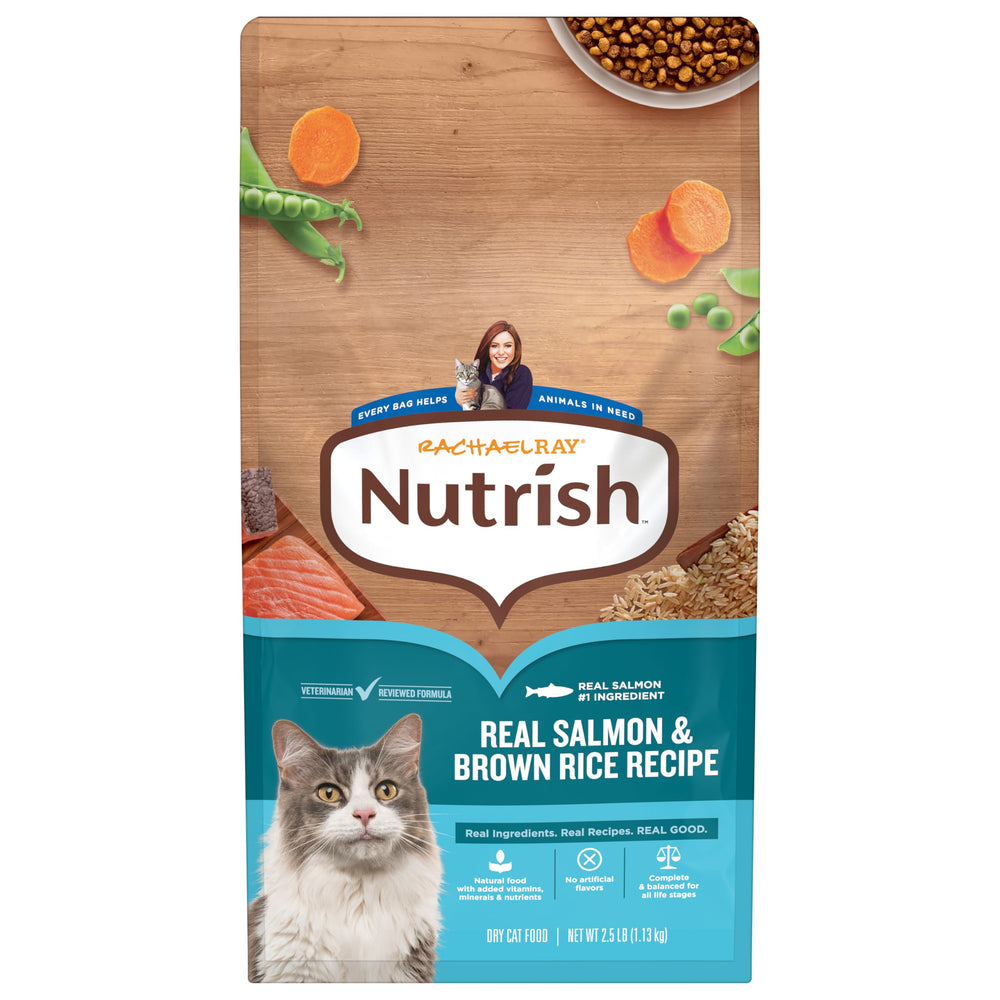 Nutrish Rachael Ray con salmón real y arroz integral en bolsa