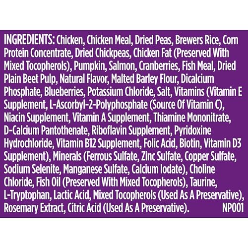 Nutrish Senior Healthy Aging, primer plano de porciones equilibradas.