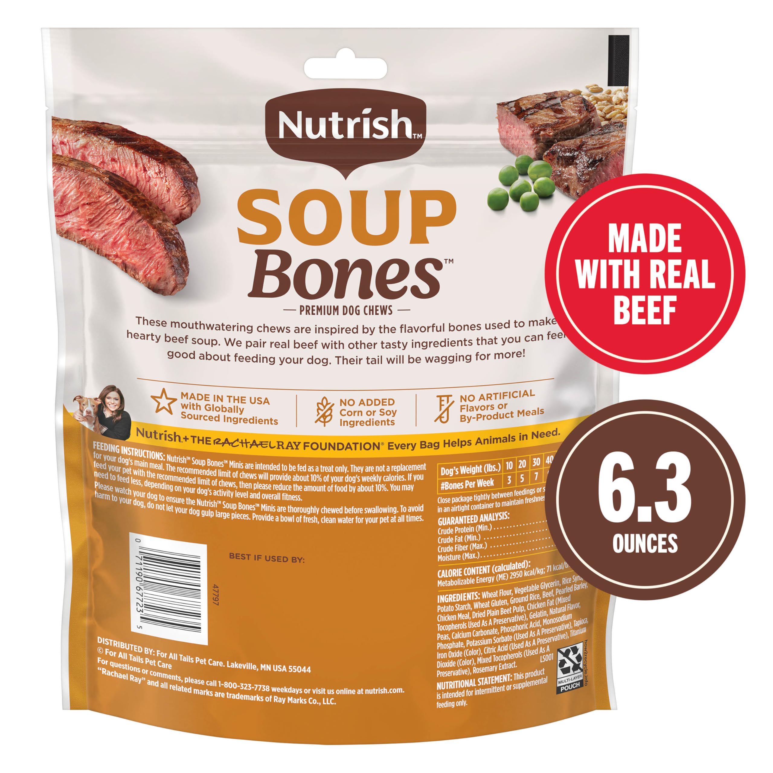 Nutrish Soup Bones Minis diseño para perros pequeños de forma mini