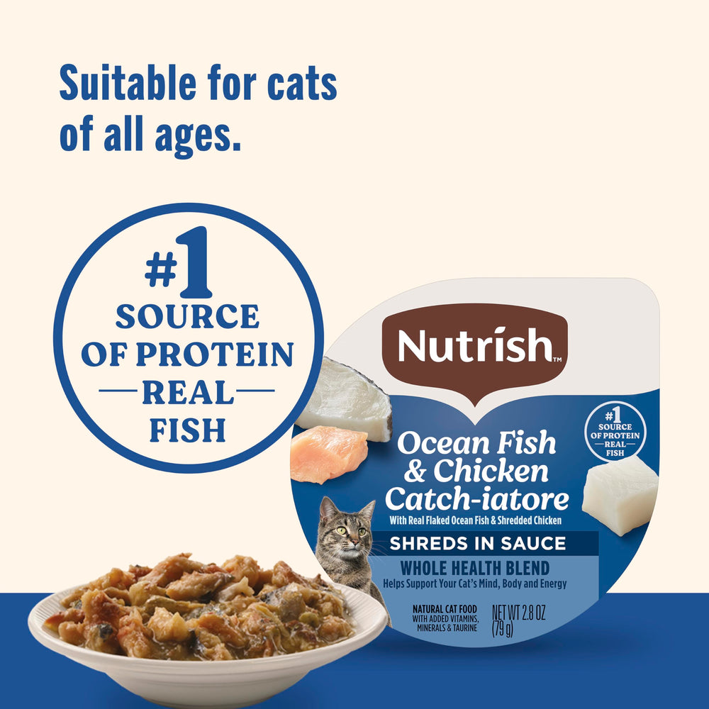 Nutrish tarrinas disfrute en cena para gatos activos.