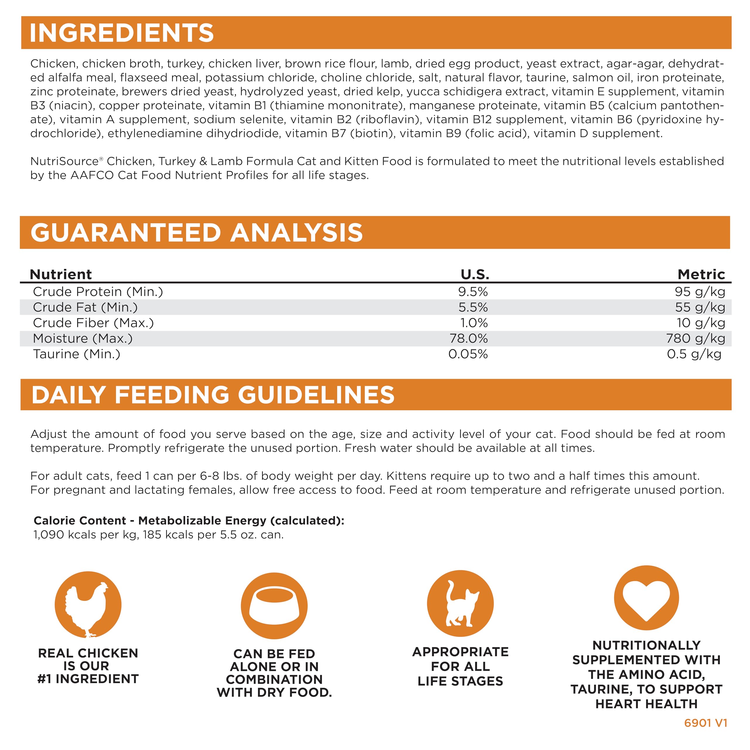 NutriSource gatitos: desarrollo y energía con comida en lata
