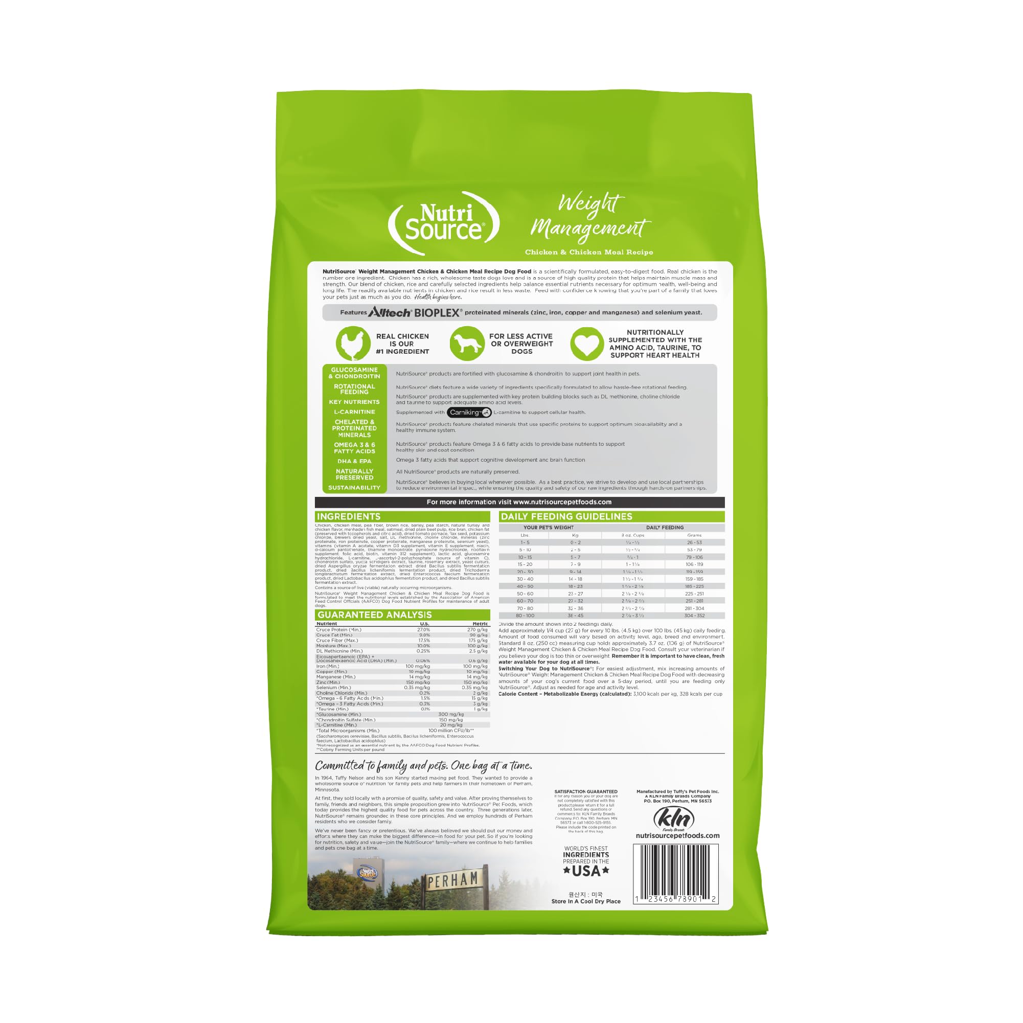 NutriSource Gestión Peso con prebióticos y probióticos para digestión saludable.
