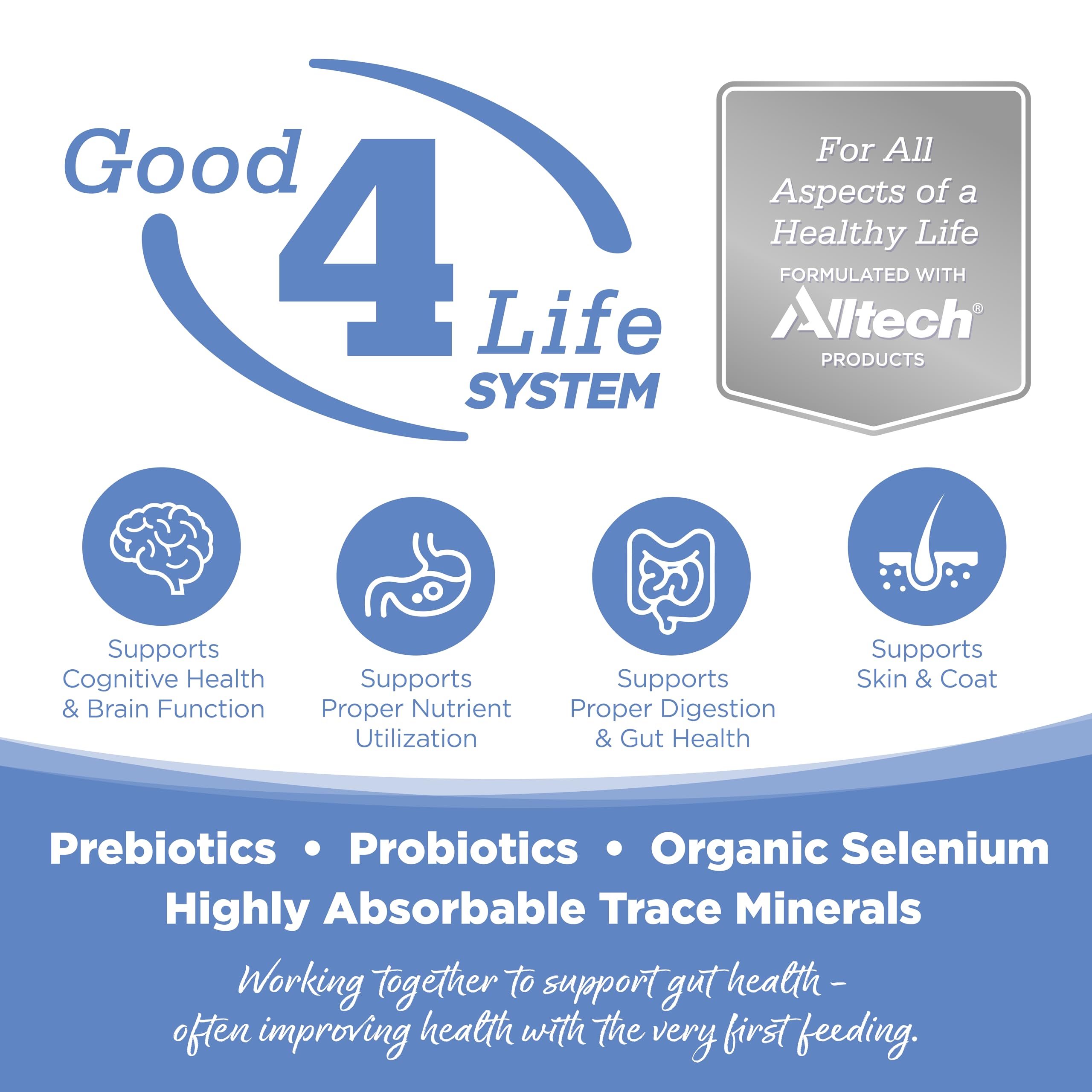 NutriSource Pure Vita con probióticos y prebióticos para salud intestinal