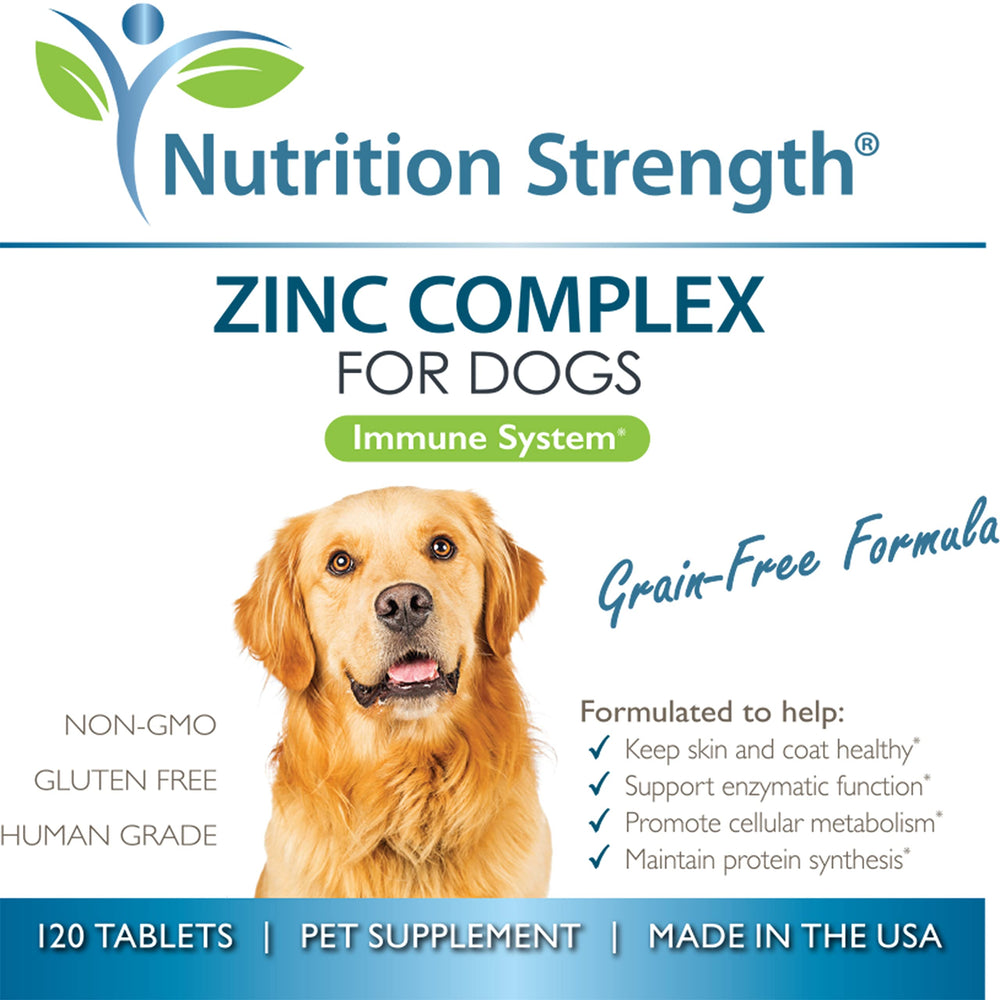 Nutrition Strength Zinc para perros: brillo del pelaje en casa