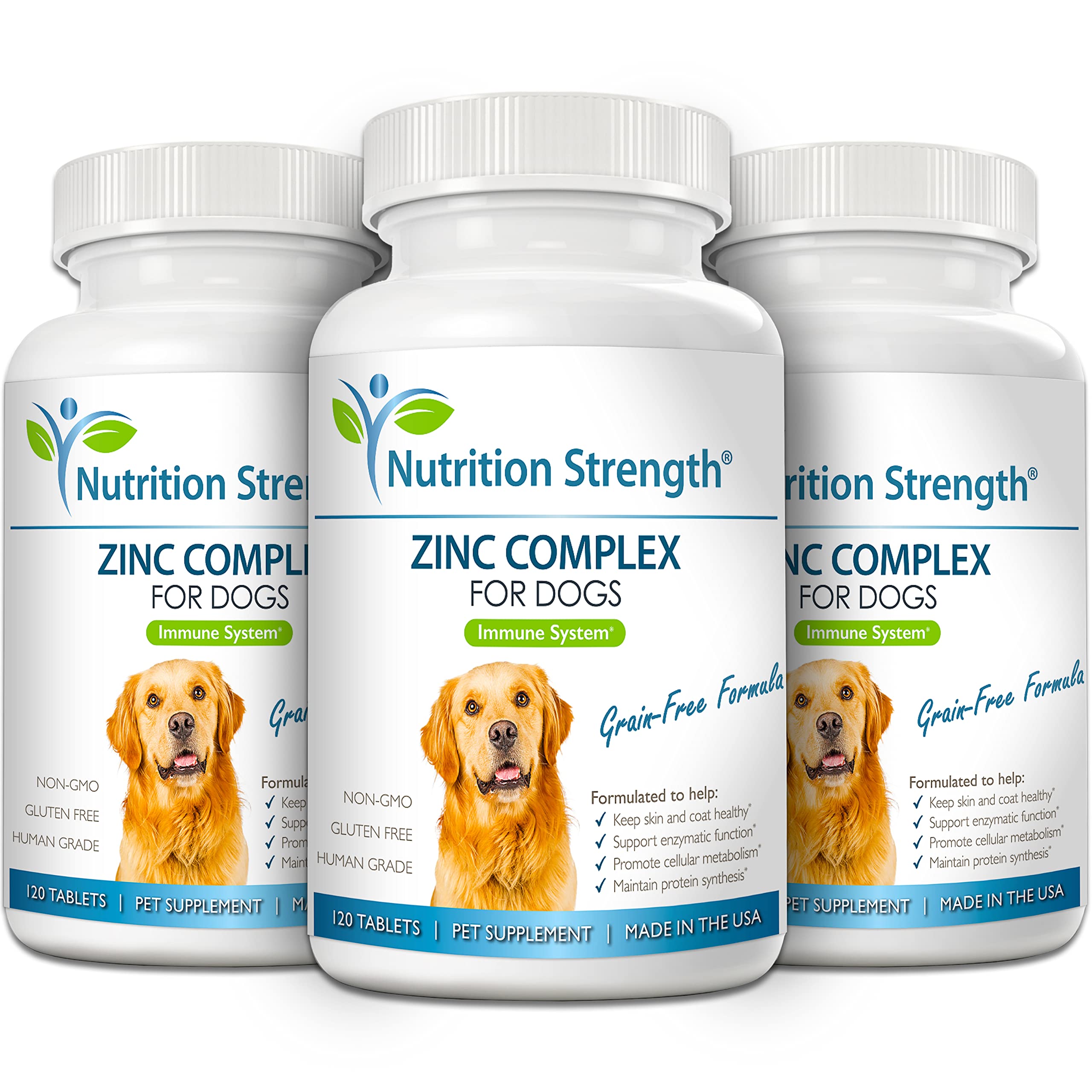 Nutrition Strength Zinc para perros: tabletas fáciles de administrar