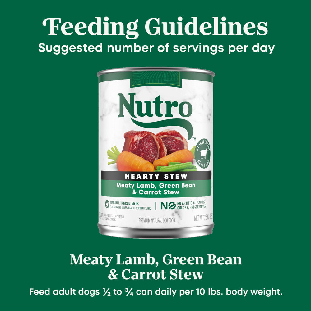Latas de 12,5 oz de Nutro para alimentación diaria.