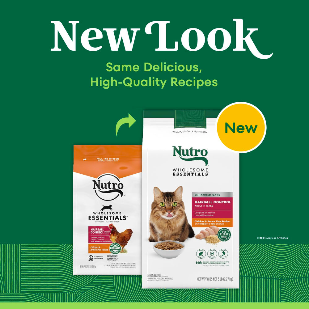 Nutro fibra natural para apoyar la reducción de bolas de pelo en gatos adultos