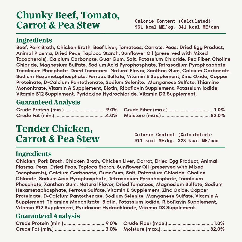 Nutro Hearty Stew pollo y res: combinación de sabores naturales para variar.