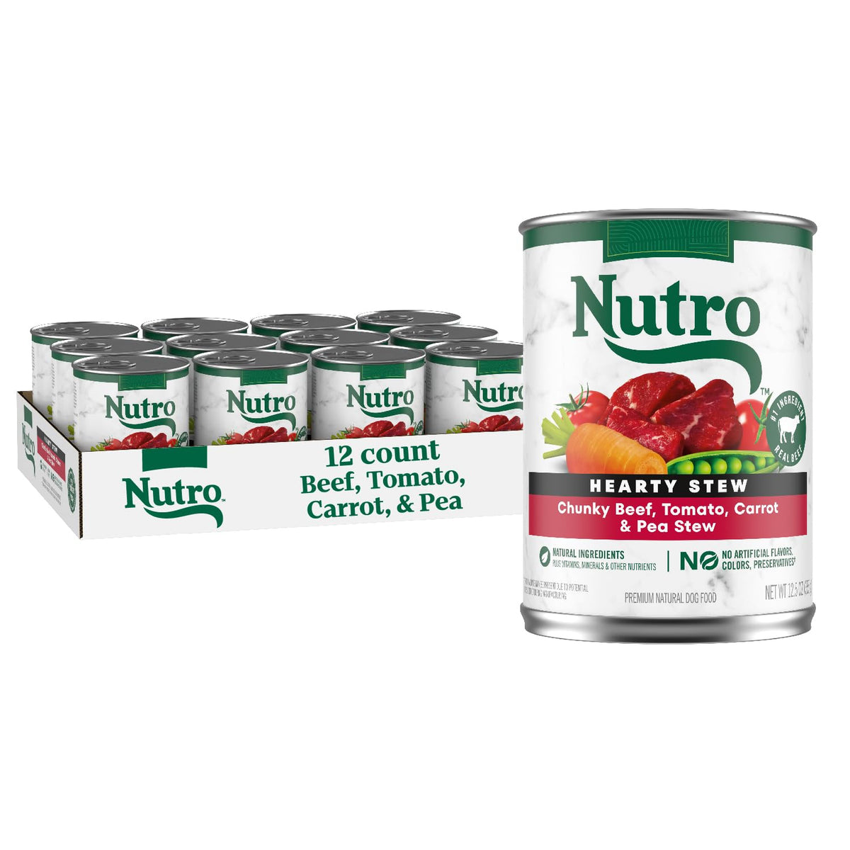 Nutro Hearty Stew: trozos de res en salsa, sabor que anima la hora de comer.