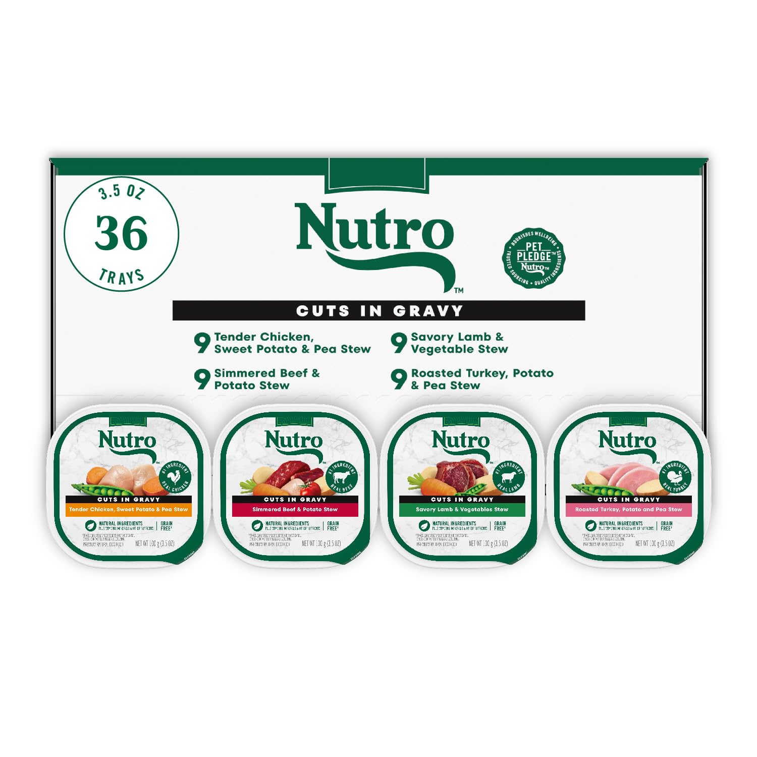 Nutro Natural Choice Cuts In Gravy con pollo tierno: proteína real para energía diaria