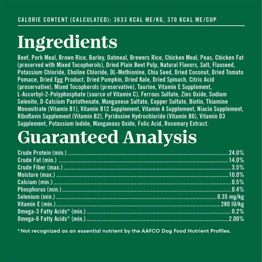 Nutro Natural Choice, etiqueta que indica ausencia de maíz trigo soja.