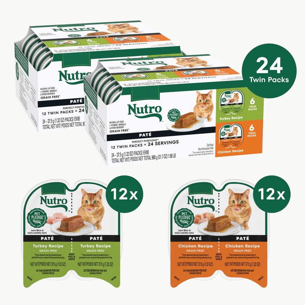 Nutro Pate Gato Pavo Ingredientes: textura suave y húmeda para seducir el paladar.