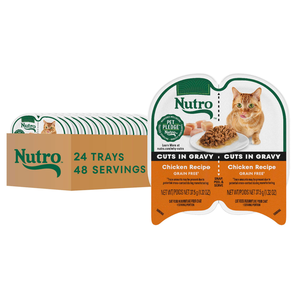 Nutro Perfect Portions conservas pollo y salmón en salsa para gatos activos