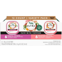 Nutro Ultra Paté con trozos de pollo: proteína y sabor para perros activos.