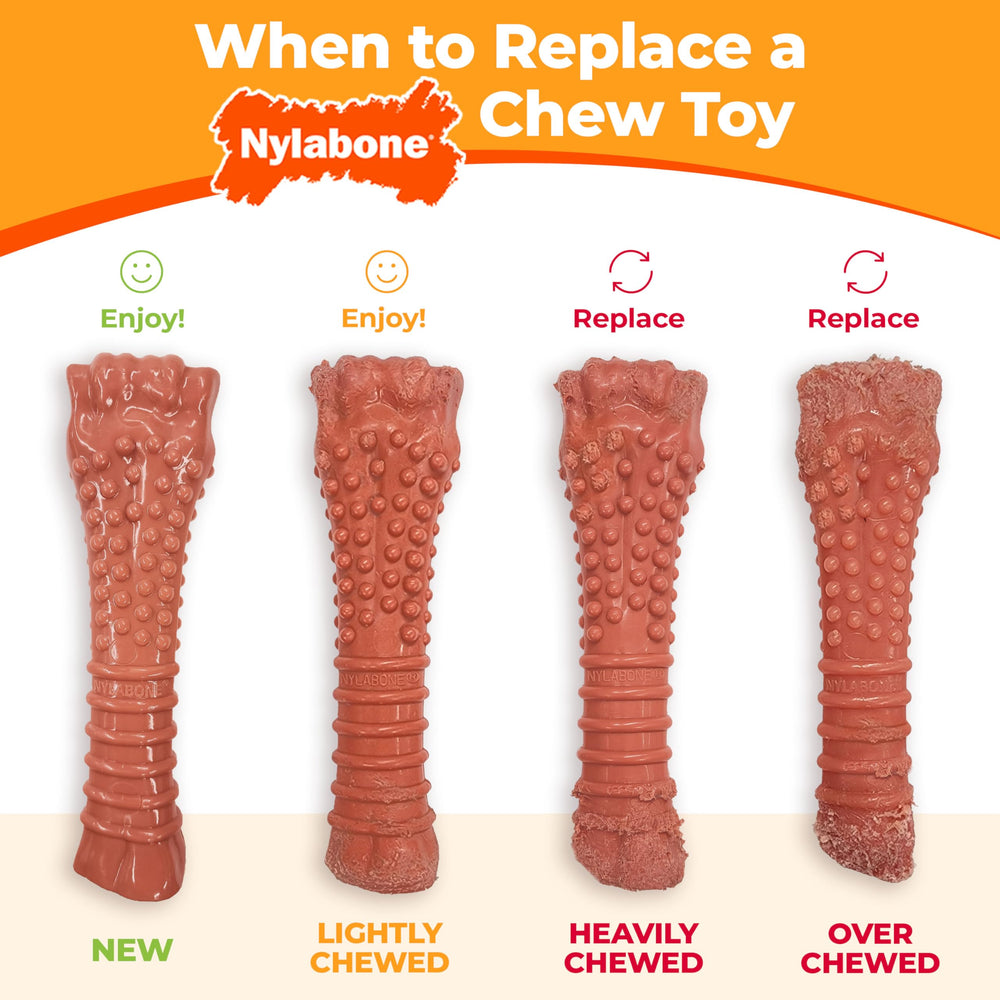 Nylabone Aroma infusionado a lo largo de la pieza para mayor atracción.
