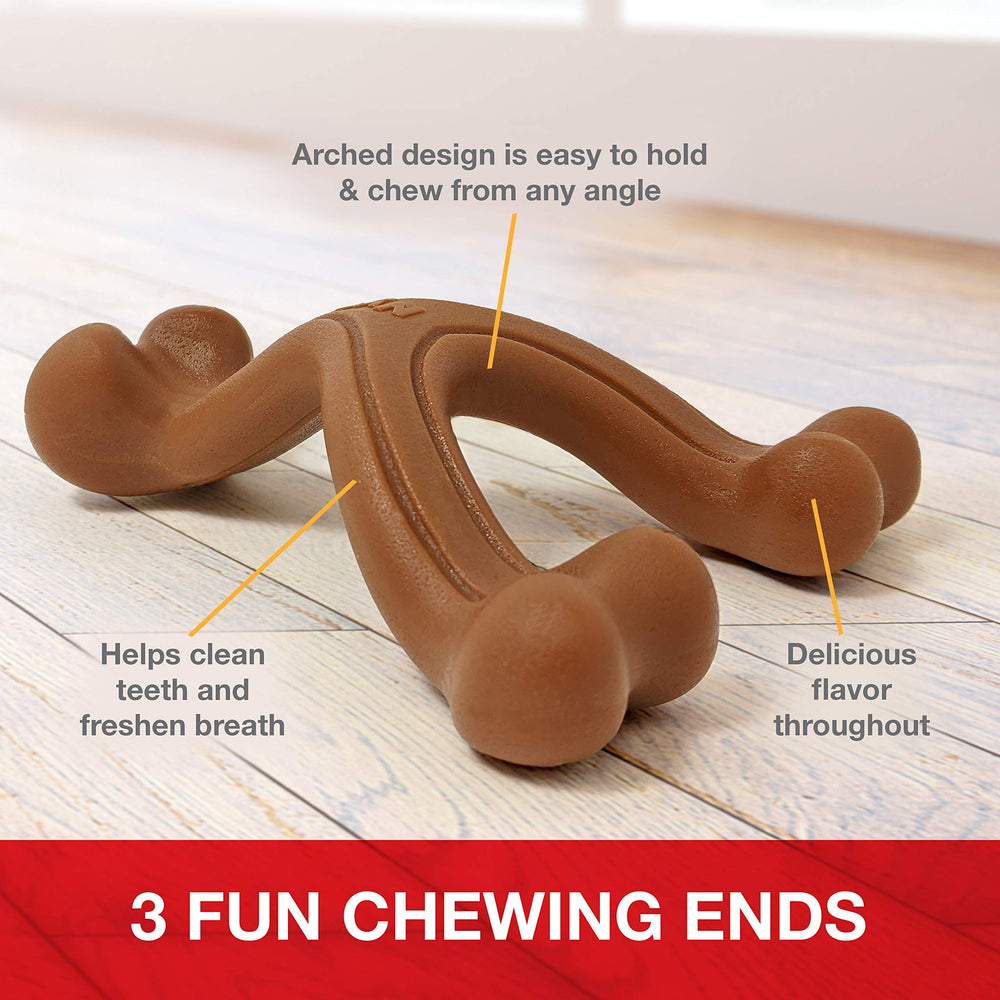 Diseño Wishbone con tres extremos para morder desde distintos ángulos.