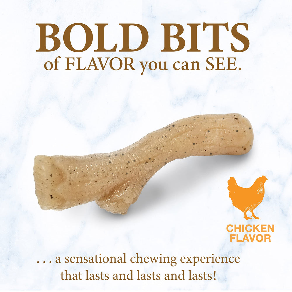 Nylabone Gourmet Style Stick, forma apta para masticar y entretenimiento seguro.