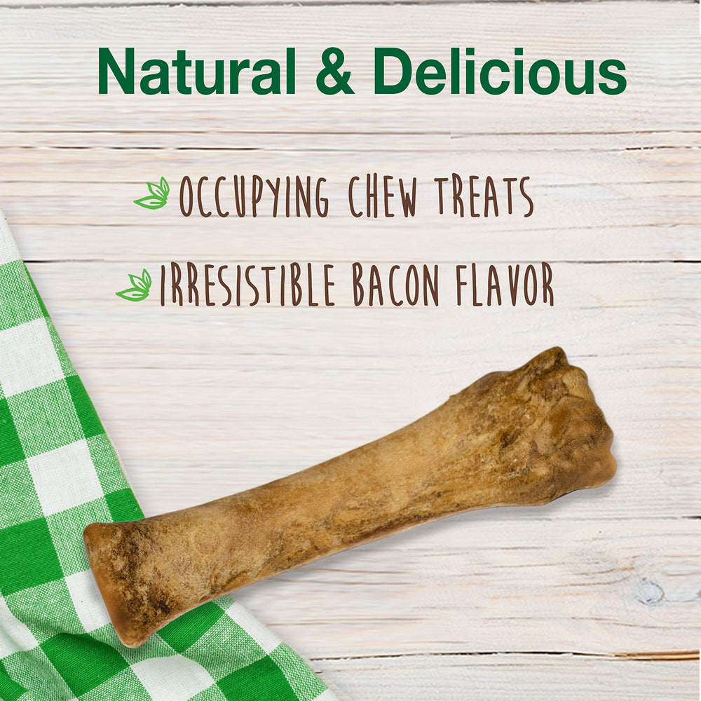 Nylabone Healthy Edibles: hueso tocino digestible para perros, fomenta el juego